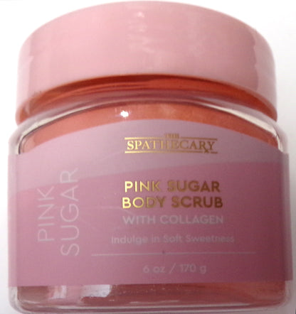The Spathecary Pink Sugar Body Scrub with Collagen (6 oz / 170 g)