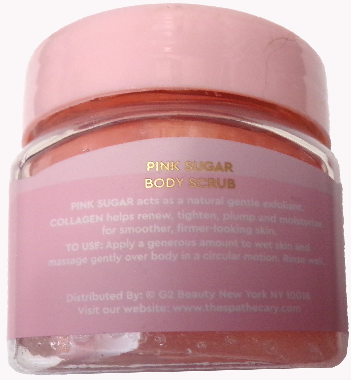 The Spathecary Pink Sugar Body Scrub with Collagen (6 oz / 170 g)