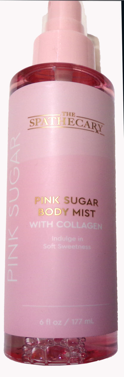 Share The Spathecary Pink Sugar 3-Piece Bath & Body - Body Scrub, Body Mist, Body Balm