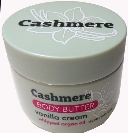 Cashmere Vanilla Cream Body Butter with Whipped Argon Oil 5.07 fl oz (Set of 2)