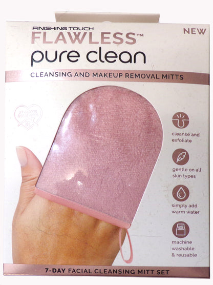 Finishing Touch Flawless Pure Clean 7-Day Facial Cleansing Mitt Set
