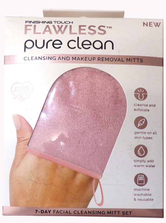 Finishing Touch Flawless Pure Clean 7-Day Facial Cleansing Mitt Set