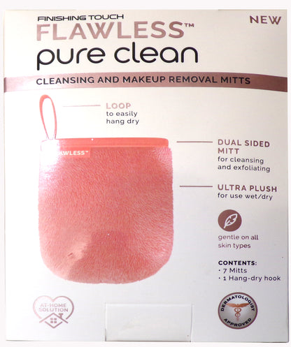 Finishing Touch Flawless Pure Clean 7-Day Facial Cleansing Mitt Set