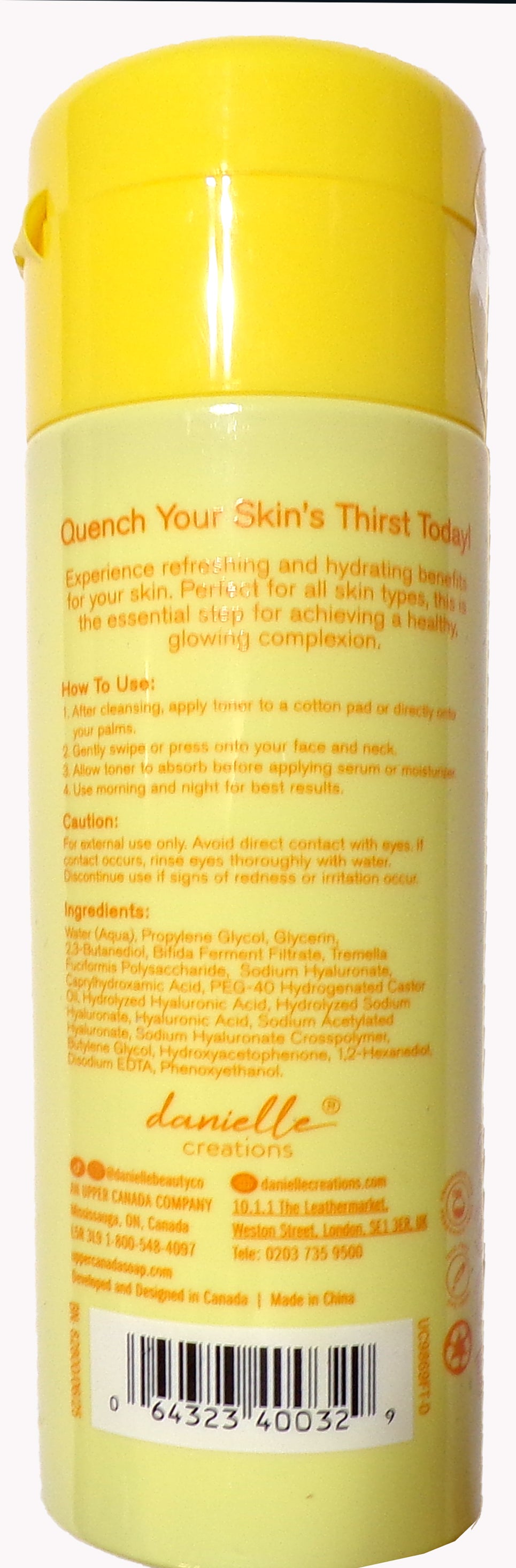 Dani Beauty Tone It Up Hydrating Gel Toner 6 fl oz