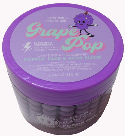 Grape Pop Grape Soda Fizz Scented Poppin' Face & Body Elixir (6.34 oz) Set