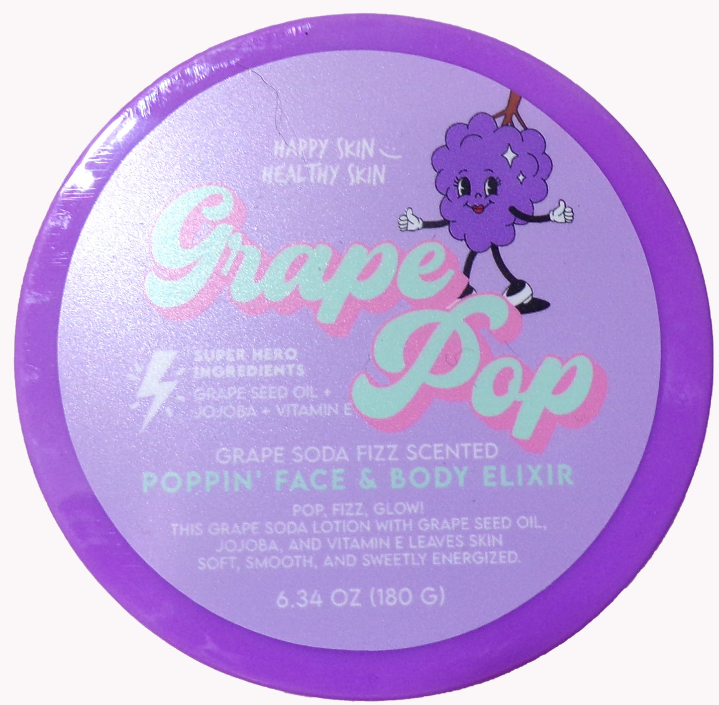 Grape Pop Grape Soda Fizz Scented Poppin' Face & Body Elixir (6.34 oz) Set