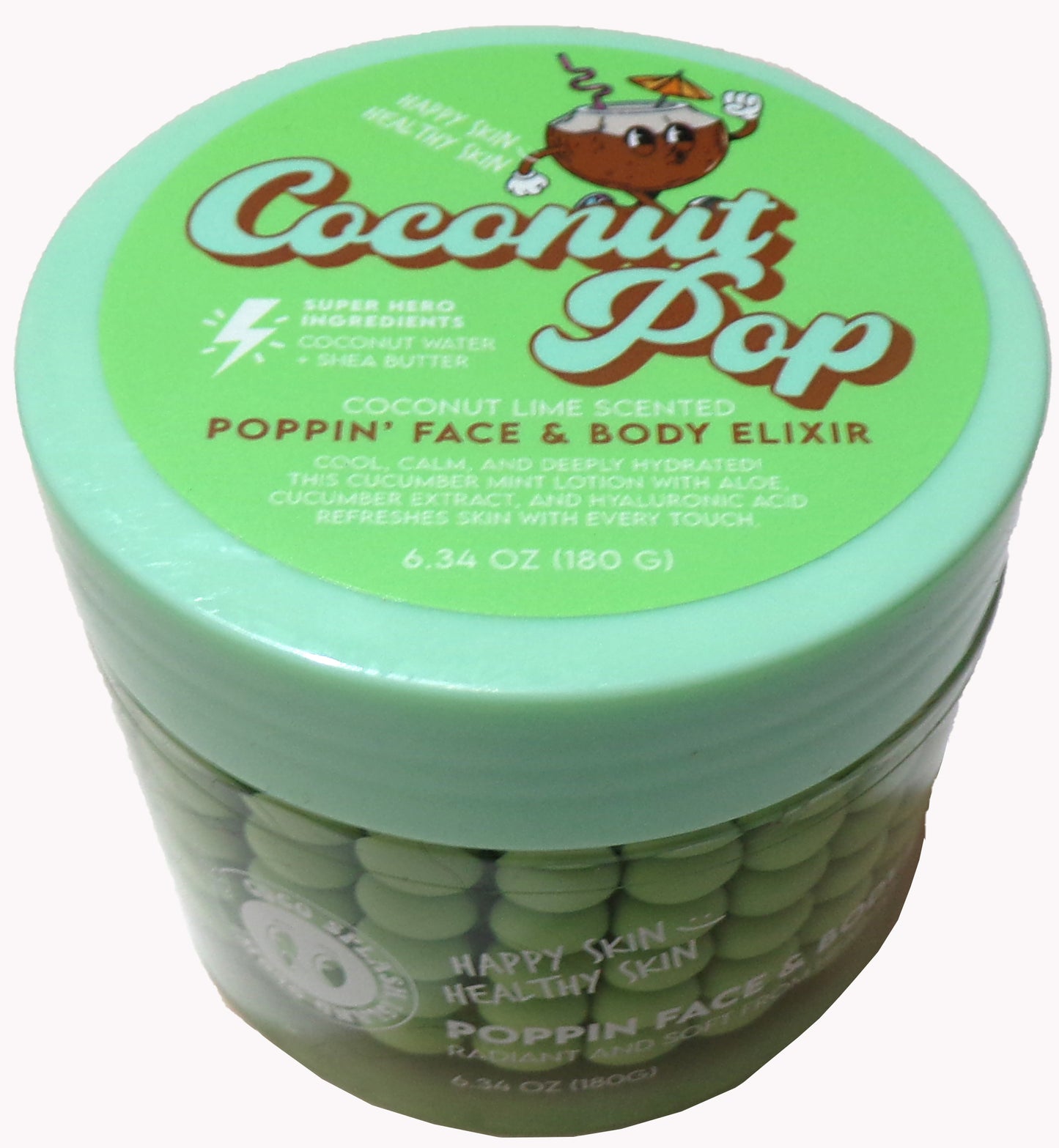 Coconut Pop Coconut Lime Scented Poppin' Face & Body Elixir (6.34 oz) Set