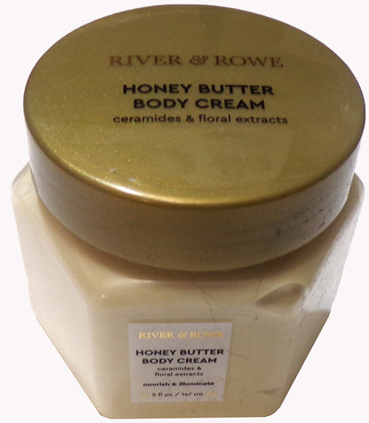 River & Rowe Honey Butter Body Cream (3-Pack / 5 fl oz / 147 mL each)