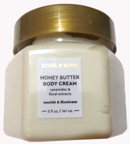 River & Rowe Honey Butter Body Cream (3-Pack / 5 fl oz / 147 mL each)