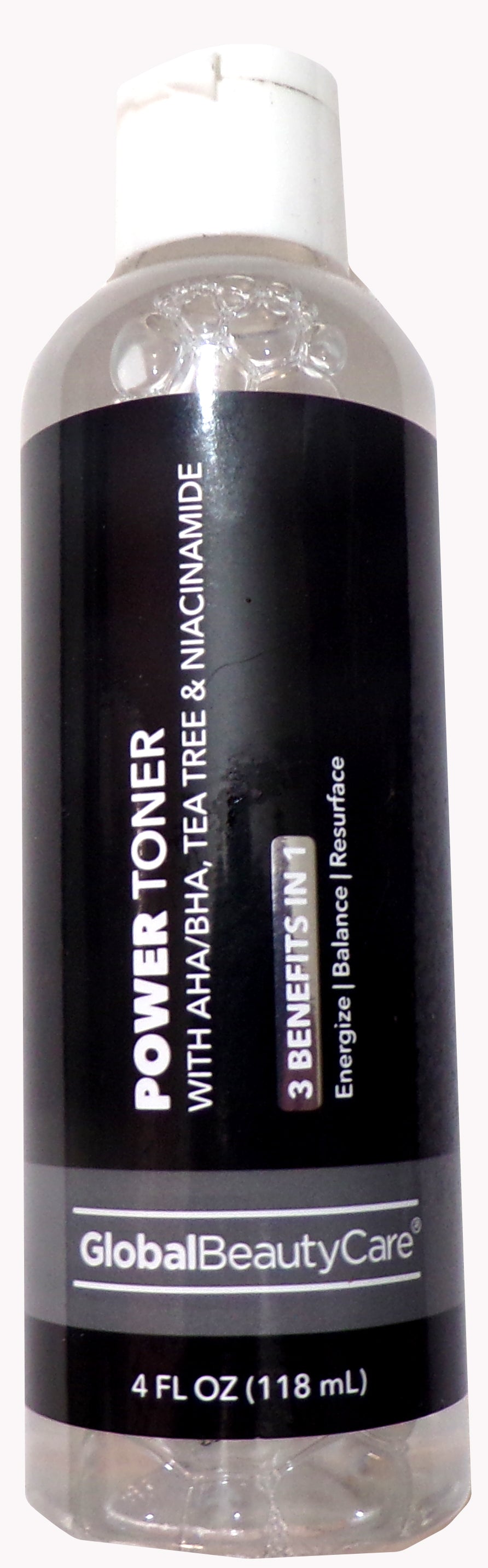 Global Beauty Care Power Toner with AHA/BHA, Tea Tree & Niacinamide (2-Pack )