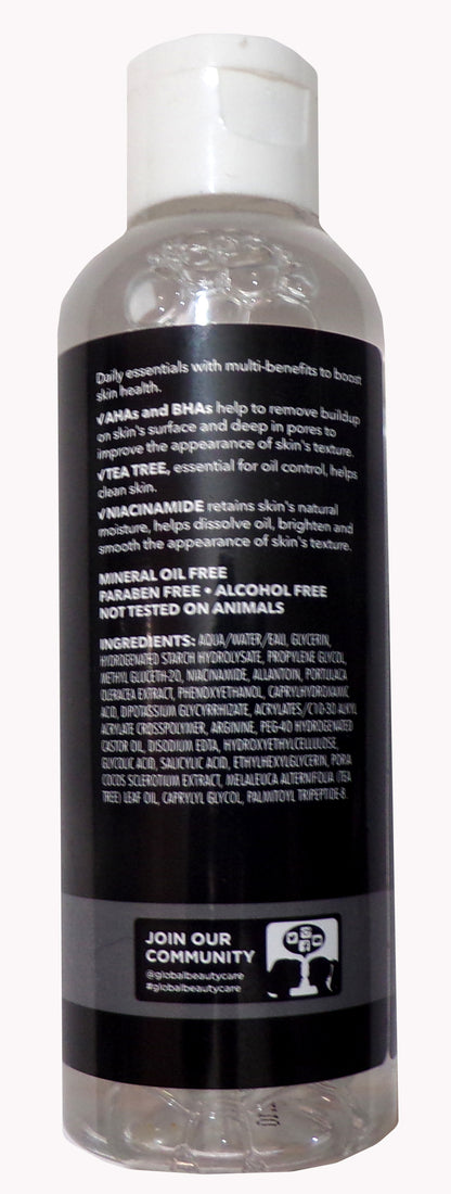 Global Beauty Care Power Toner with AHA/BHA, Tea Tree & Niacinamide (2-Pack )