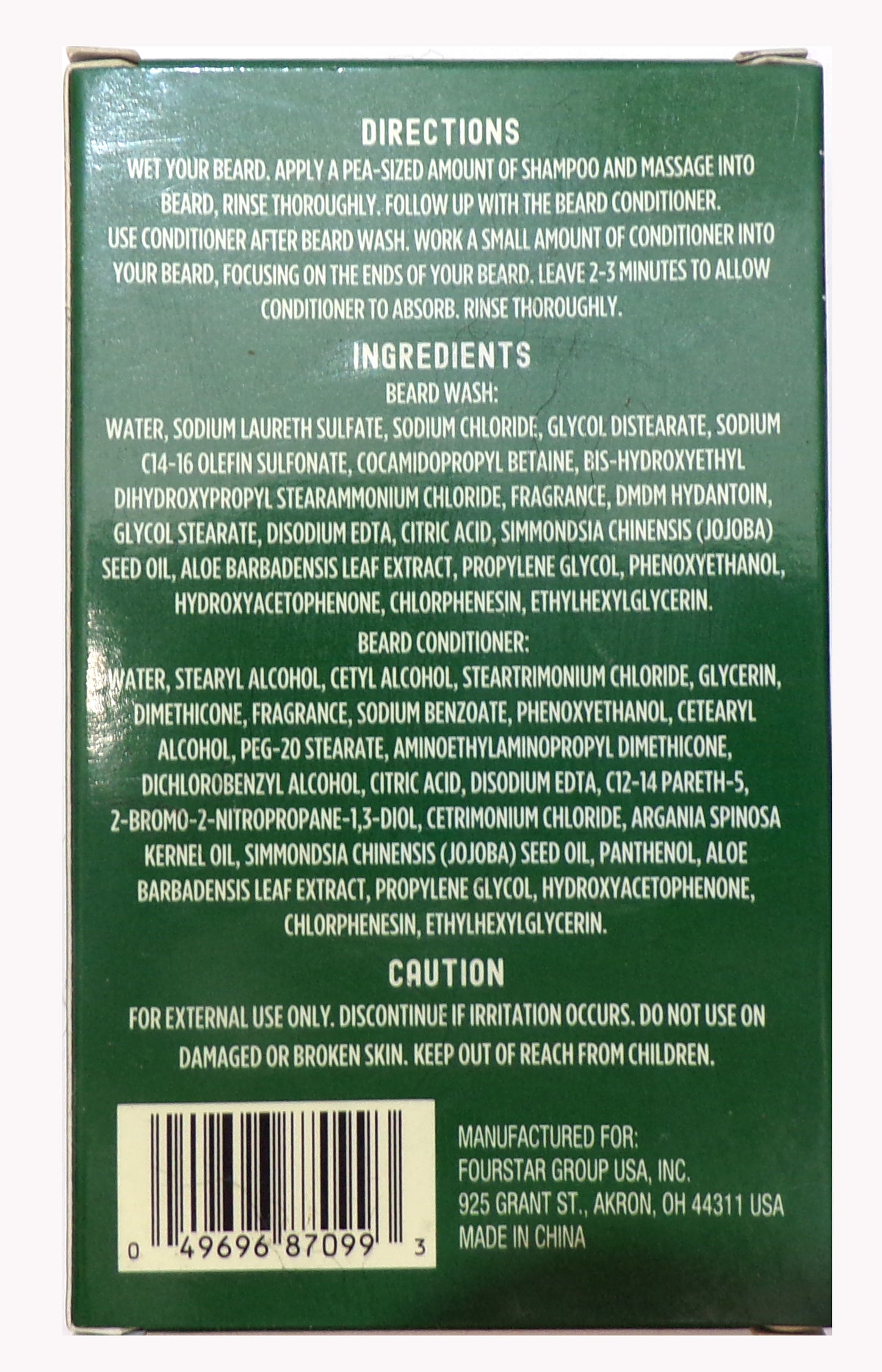 B-Pure Sandalwood Scented Beard Wash & Conditioner Set (2-Pack / 2 Tubes)
