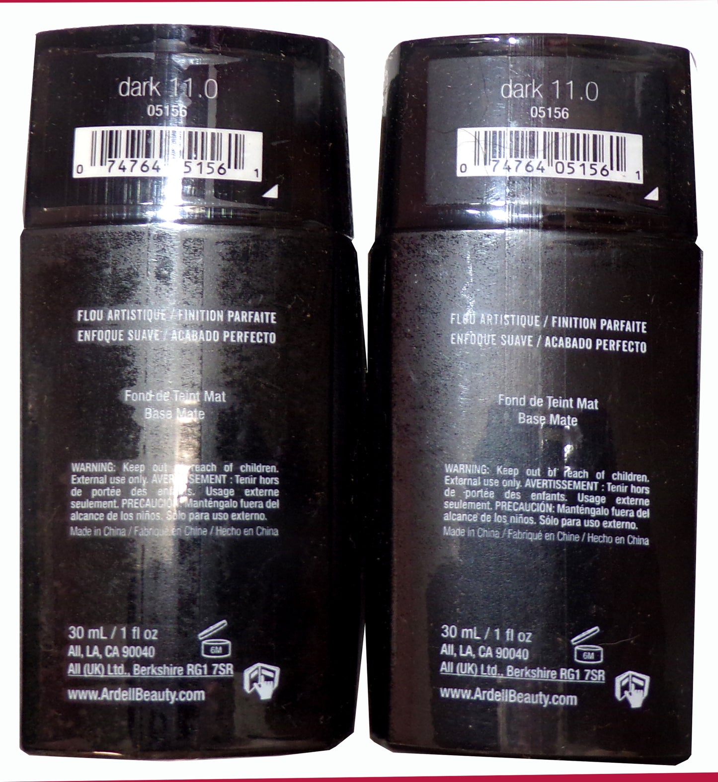 Ardell Beauty Photo Face Matte Foundation - Dark 11.0 (05156) (Set of 2)
