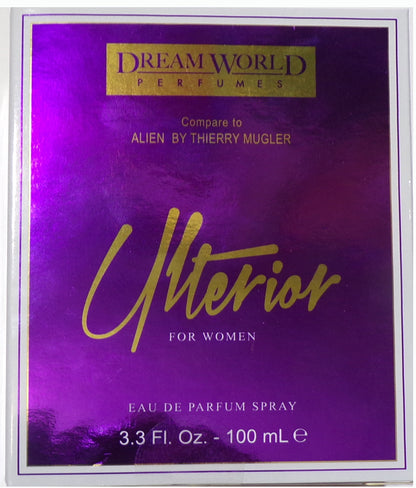Dream World Perfumes Ulterior For Women Eau De Parfum Spray 3.3 Fl. Oz.
