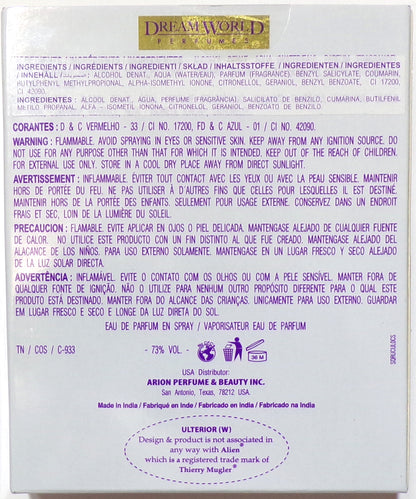 Dream World Perfumes Ulterior For Women Eau De Parfum Spray 3.3 Fl. Oz.