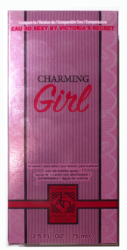 EAD European American Designs Charming Girl Eau De Toilette Spray 2.5 Fl.