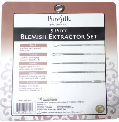 Pure Silk Spa Therapy 5 Piece Blemish Extractor Set