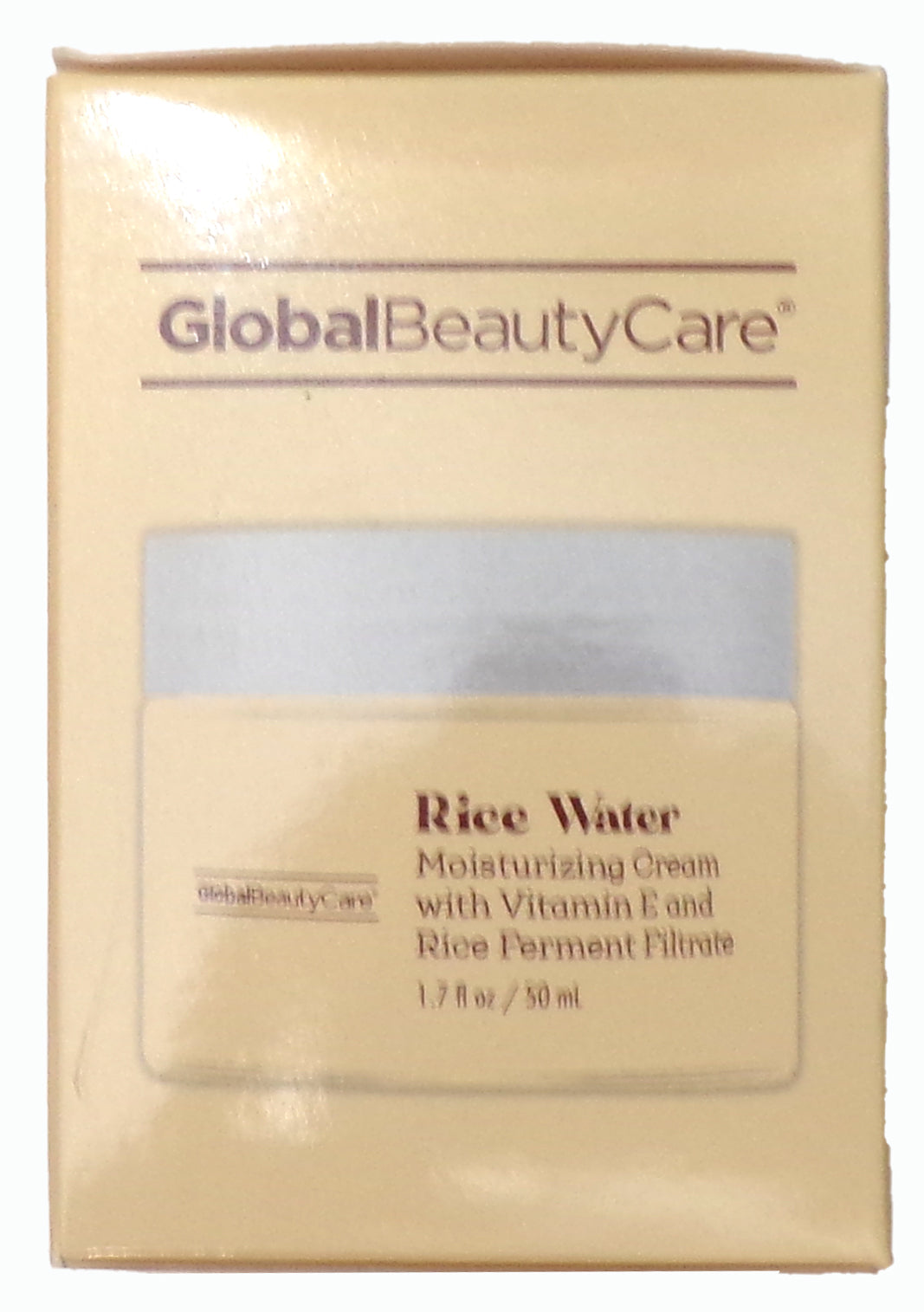 Global Beauty Care Rice Water Moisturizing Cream with Vitamin E and Rice Ferment