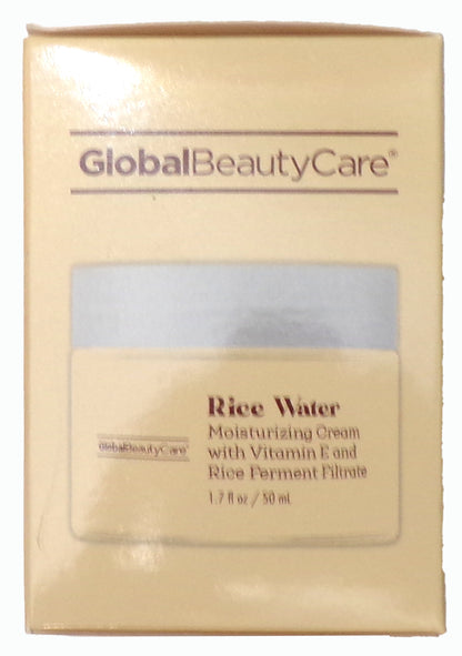 Global Beauty Care Rice Water Moisturizing Cream with Vitamin E and Rice Ferment