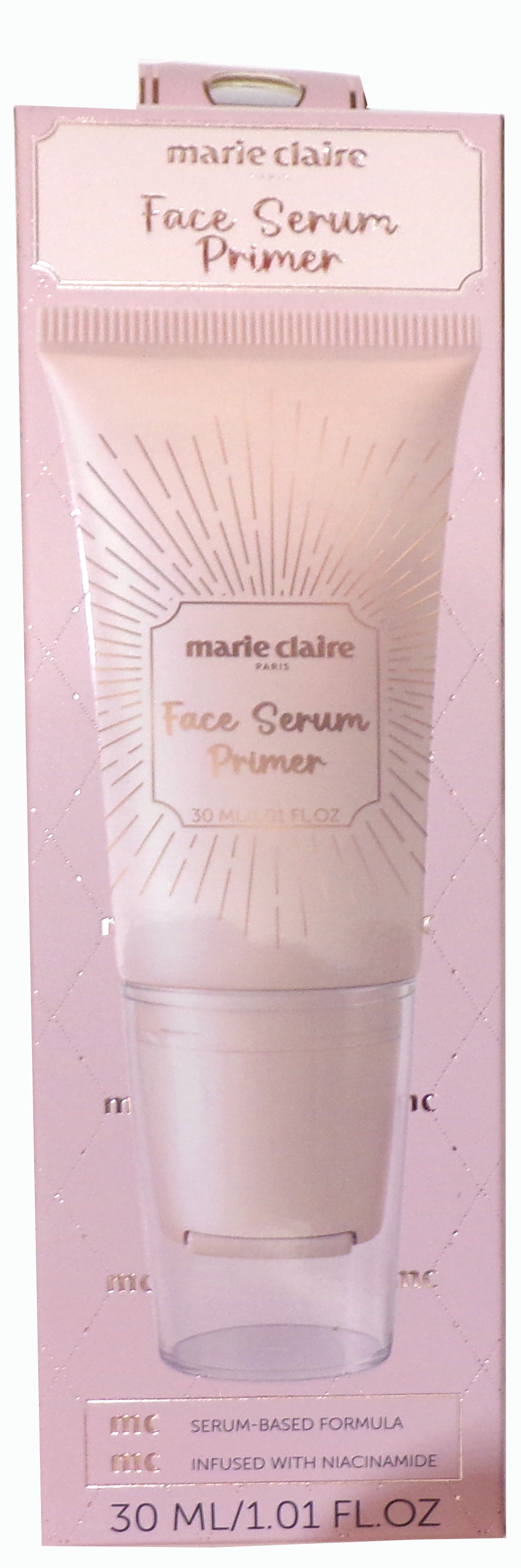 Marie Claire Paris Face Serum Primer Infused with Niacinamide 2-Pack, 2.02 fl