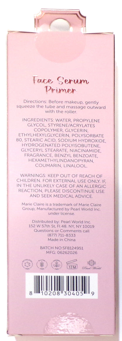 Marie Claire Paris Face Serum Primer Infused with Niacinamide 2-Pack, 2.02 fl