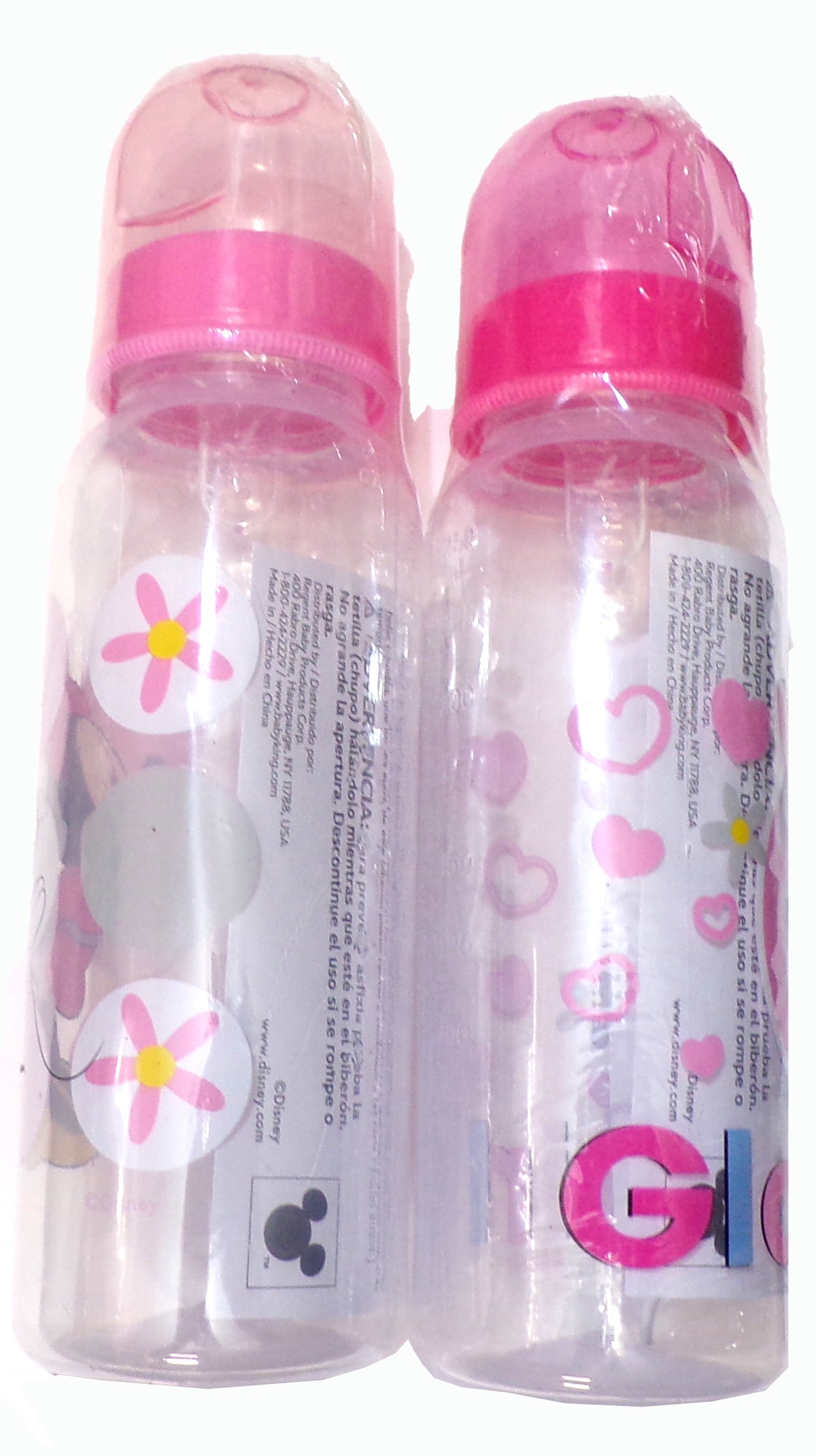 Disney Baby Minnie Mouse Medium Flow Baby Bottles 2-Pack, 18 fl. oz.