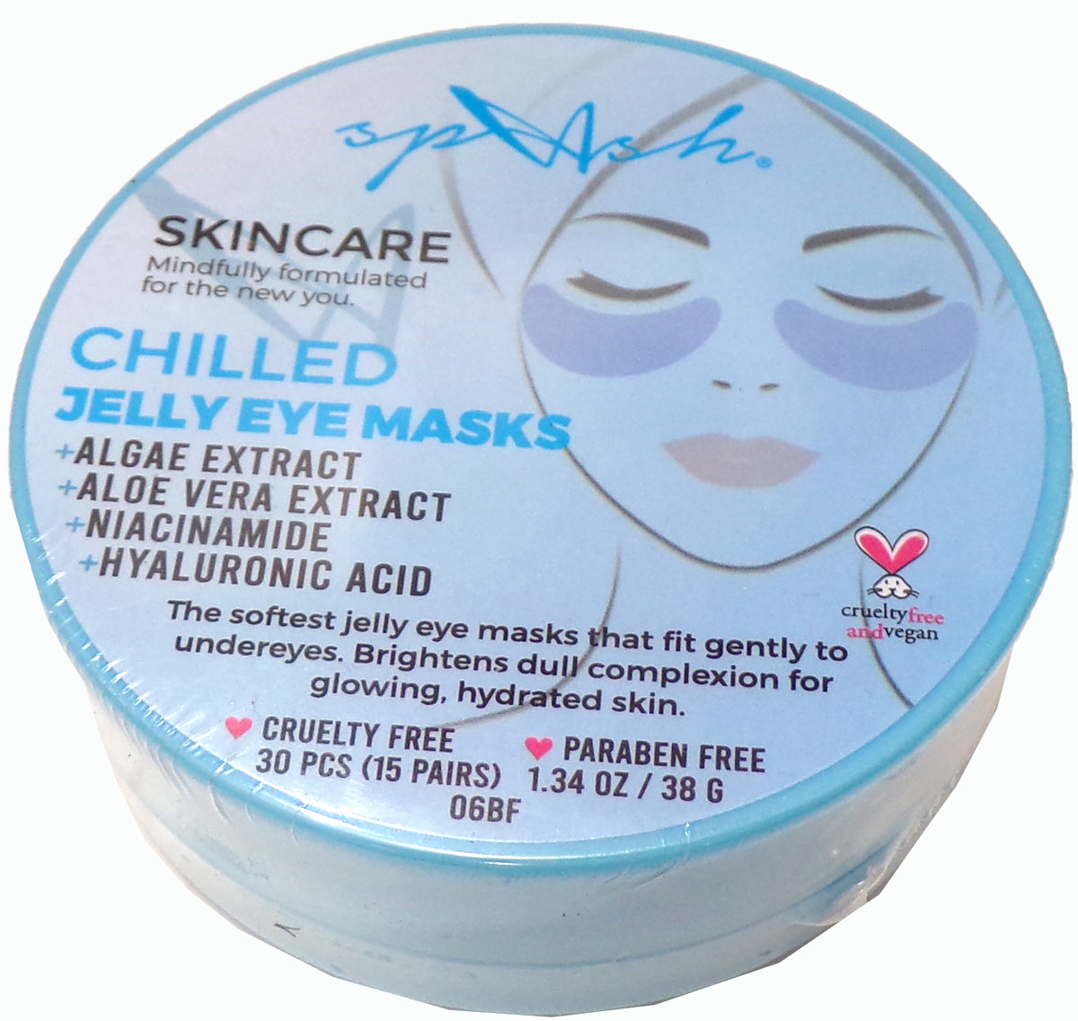 LASplash Skincare Chilled Jelly Eye Masks 3-Pack, 4.02 fl. oz.