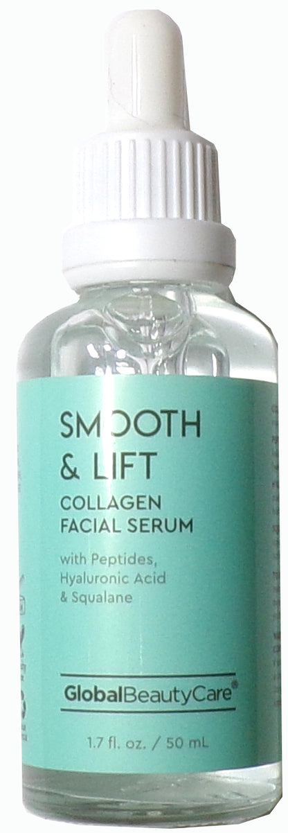 Global Beauty Care Smooth & Lift Collagen Facial Serum with Peptides (Set of 2)