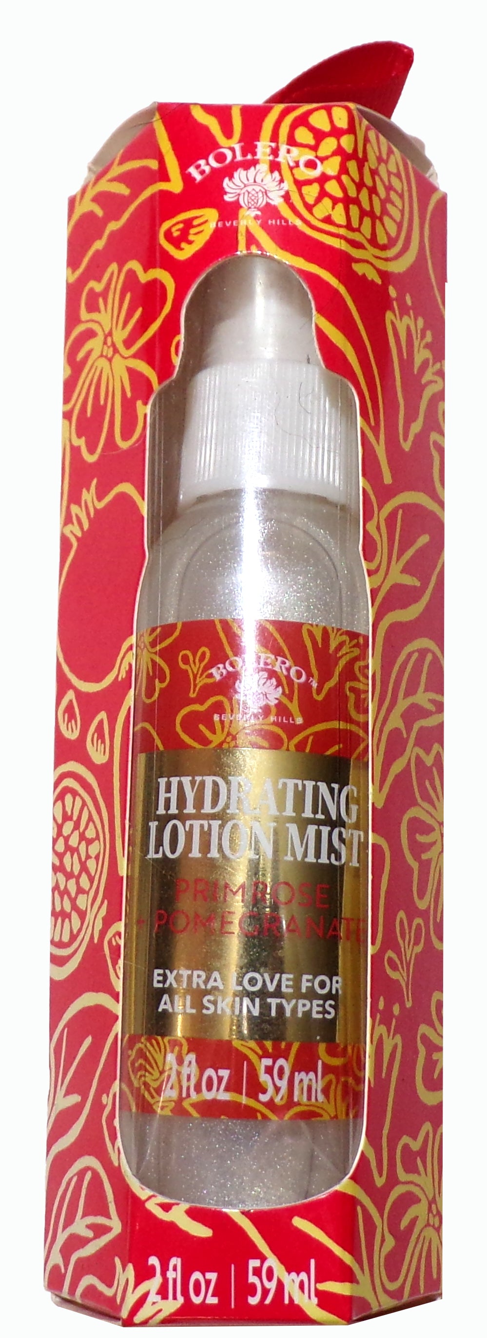 Bolero Hydrating Lotion Mist Primrose Pomegranate 2 FL OZ (3-Pack)