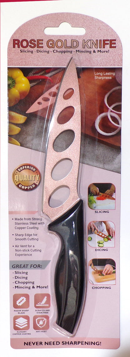 Pinnacle Brands Diamond Tuff & Rose Gold Kitchen Knife Combo Set, 2 pc