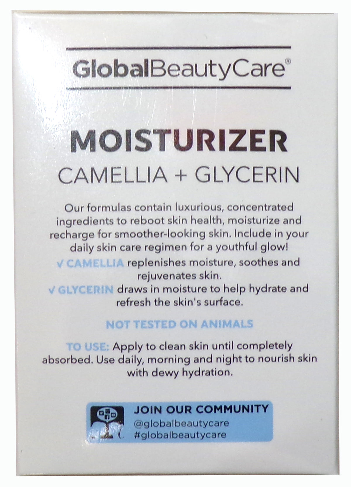 Global Beauty Care Camellia + Glycerin Moisturizer 2-Pack, 1.7 fl. oz. each