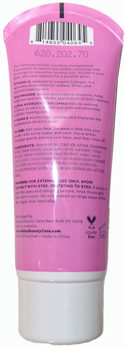 Global Beauty Care Glowing Vitamin C Facial Cleanser 3-Pack, 2.5 fl oz