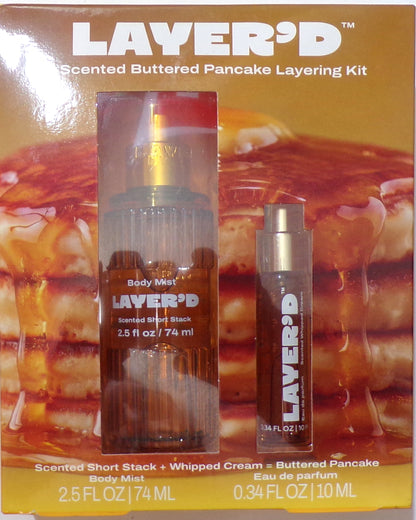 LAYER'D Scented Buttered Pancake Layering Kit, 2.84 fl oz