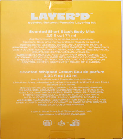 LAYER'D Scented Buttered Pancake Layering Kit, 2.84 fl oz