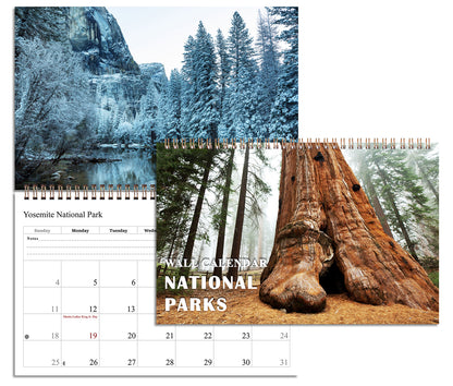 2027 Spiral-bound Wall Calendar (National Park) - 12 Months Desktop/Wall Calendar/Planner