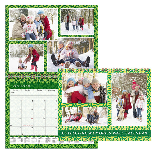 2026 Scrapbook Wall Calendar Spiral-bound (Add Your Own Photos) - 12 Months Desktop #06