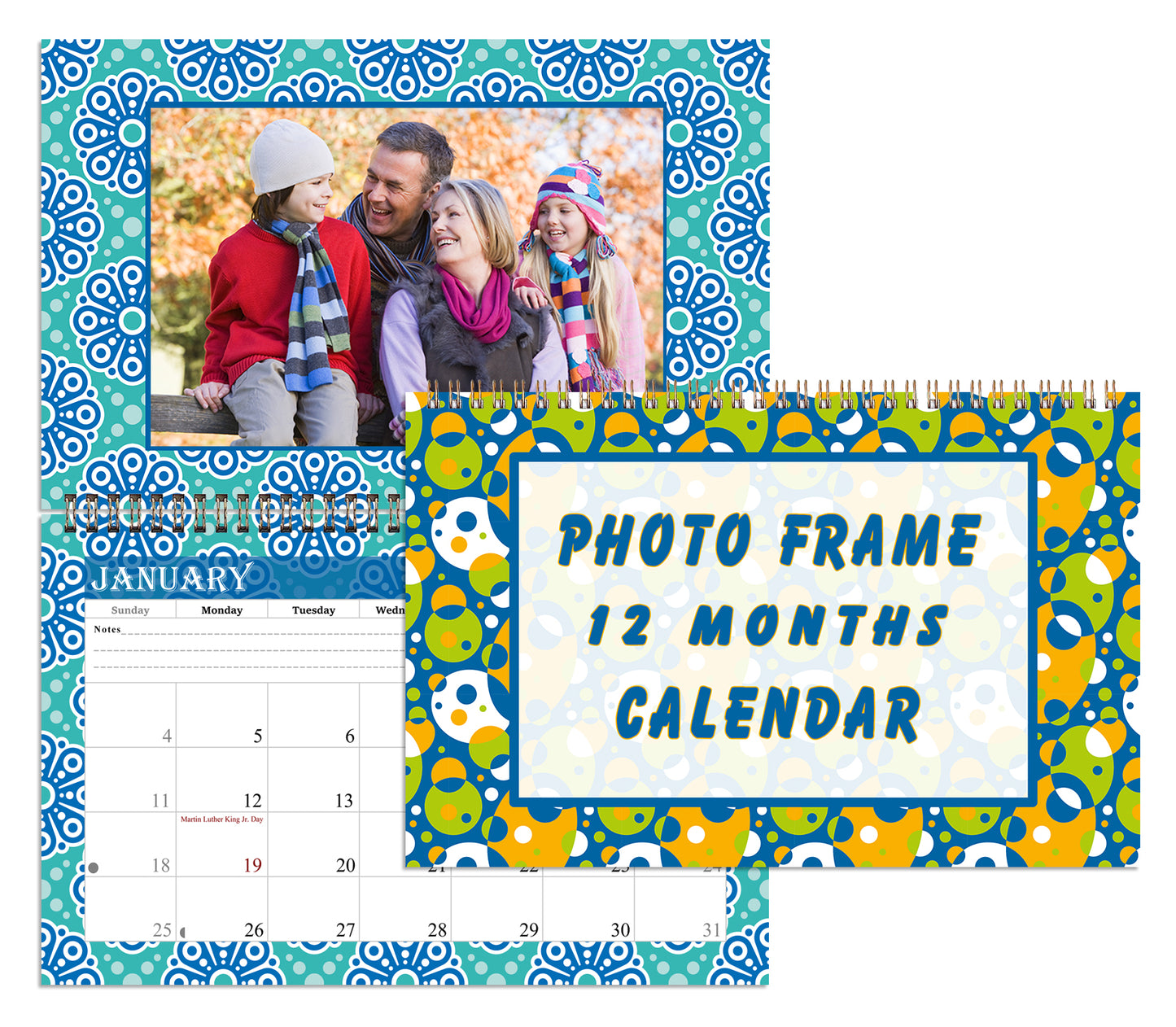 Personalized Custom 12 Months Calendar 2027 Collecting Memories Wall/Desktop/Planner Spiral-bound Mini 8.5x11 Inch (Add Your Own Photos) - Customized For Home, Office, Party, Birthday, Christmas Gift - Made in USA (Edition #15)