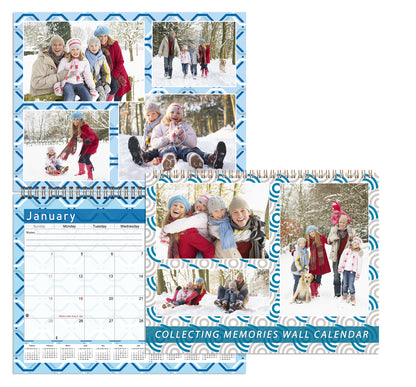 2026 Scrapbook Wall Calendar Spiral-bound (Add Your Own Photos) - 12 Months Desktop #04