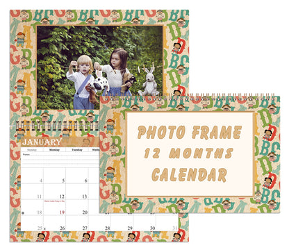 2026 Photo Frame Wall Spiral-bound Calendar (Add Your Own Photos) - 12 Months Desktop/Wall Calendar/Planner - (Edition #10)