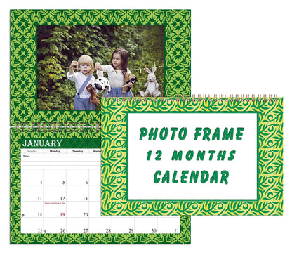 Personalized Custom 12 Months Calendar 2027 Collecting Memories Wall/Desktop/Planner Spiral-bound Mini 8.5x11 Inch (Add Your Own Photos) - Customized For Home, Office, Party, Birthday, Christmas Gift - Made in USA (Edition #06)