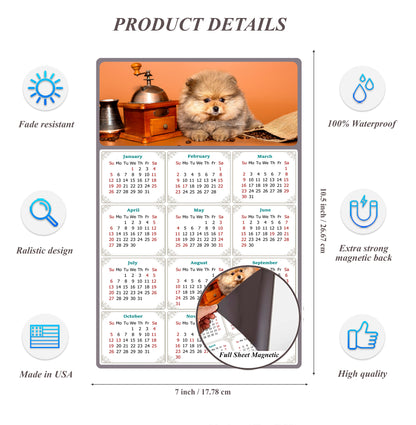 2026 Magnetic Calendar - Today is My Lucky Day (Fade, Tear, and Water Resistant)- Dogs Themed 019