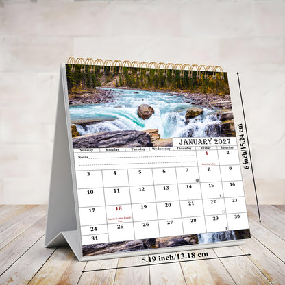 2027-12 Months Desk Calendar Desktop Planner with To-Do List (Outdoor)