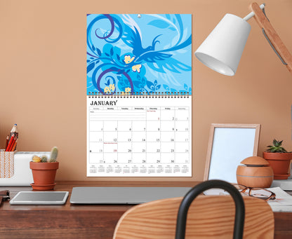 2027 Spiral-bound Wall Calendar (Art) - 12 Months Desktop/Wall Calendar/Planner