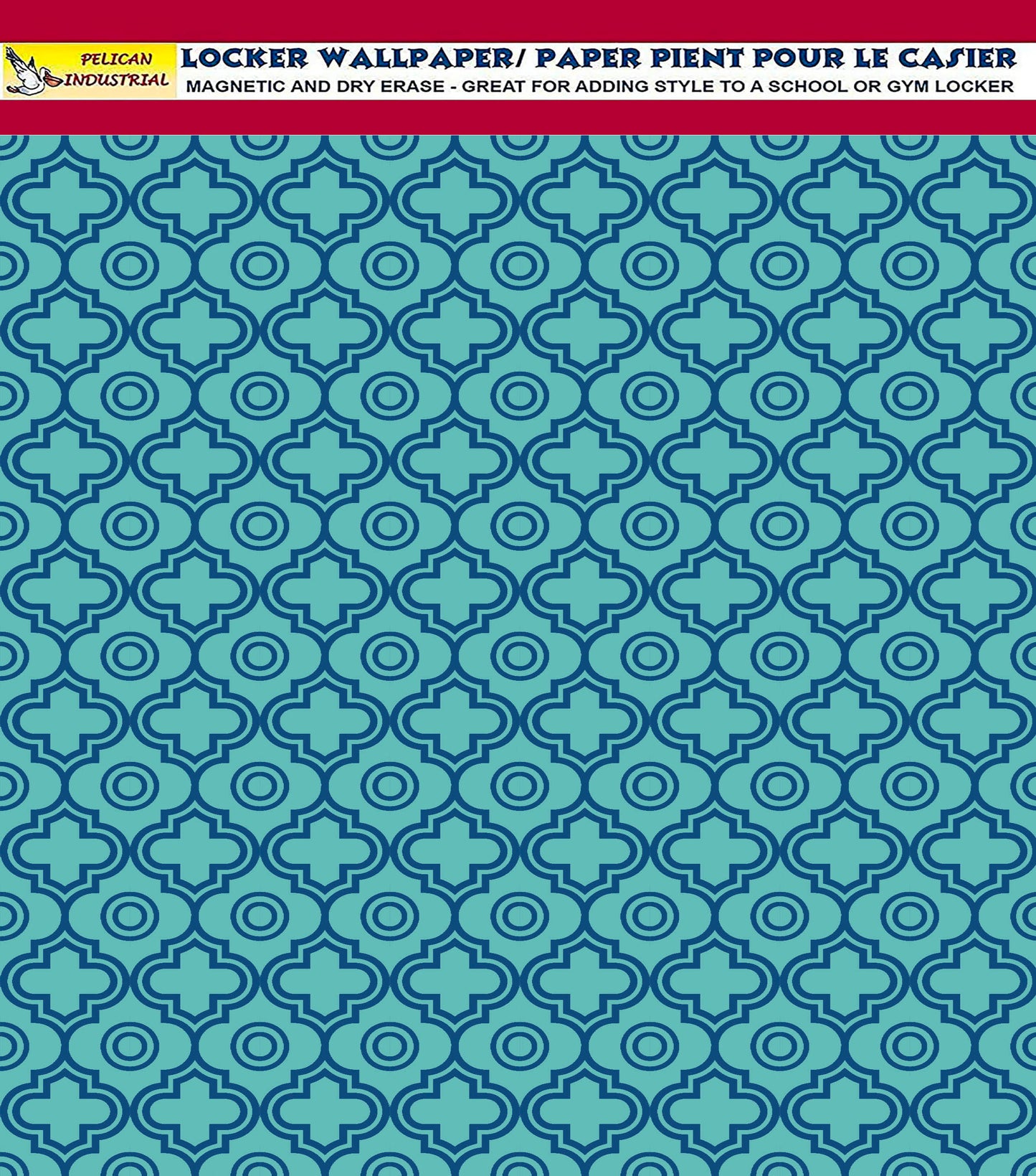 School Locker Magnetic Wallpaper - Pack of 12 Sheets - Geometric (vg 011)