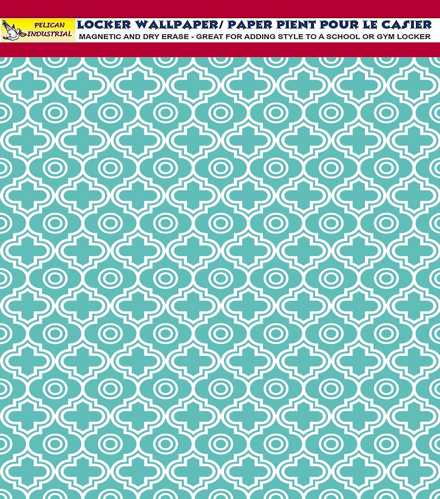 School Locker Magnetic Wallpaper - Pack of 12 Sheets - Geometric (vg 012)