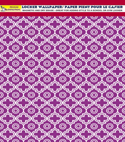 School Locker Magnetic Wallpaper - Pack of 12 Sheets - Geometric (vg 014)