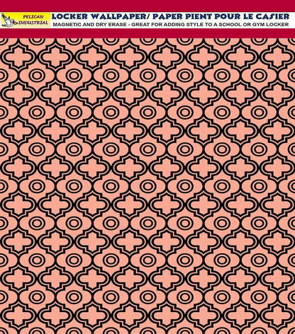 School Locker Magnetic Wallpaper - Pack of 12 Sheets - Geometric (vg 010)