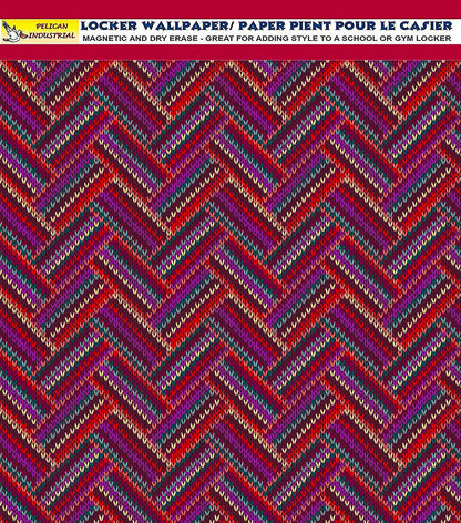Deluxe School Locker Magnetic Wallpaper - Pack of 3 Sheets - Geometric (vg 020)