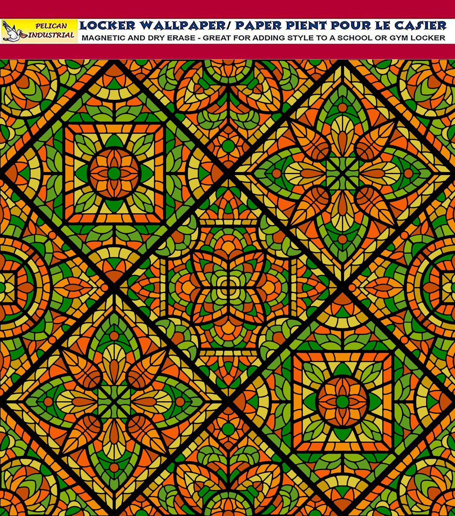 Deluxe School Locker Magnetic Wallpaper (Full sheet Magnetic) - Full Cover Standard Half Lockers - Trimmable, Easy Install, Remove & Reuse - Pack of 12 Sheets - Geometric (vg 022)