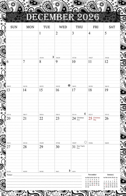 2025-2026 Wall Calendar Spiral-bound Twin-Wire Binding - 18 Months 8.5" x 11" 06